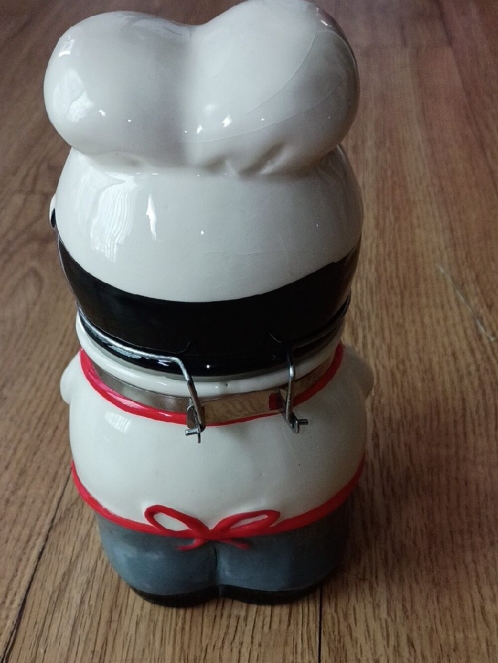 Vintage Boston Warehouse Ceramic Chef Hinged Canister Jar / Kitchen Decor - Picture 2 of 11